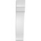 Ekena Millwork 4-in. W x 8-in. D x 20-in. H Olympic Architectural Grade PVC Knee Brace BRCP04X08X20OLY - alternate 3